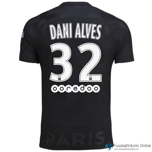 Paris Saint Germain Trikot Alves Ausweich Dani 2017-18 Fussballtrikots Günstig